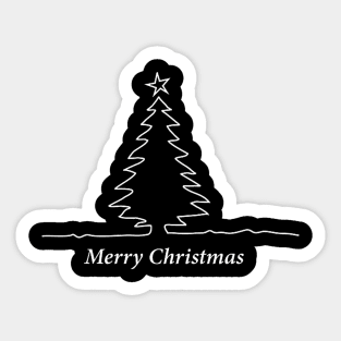 Simple Christmas Tree Sticker